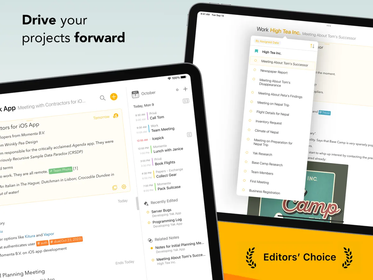 Agenda — iPad screenshots 3