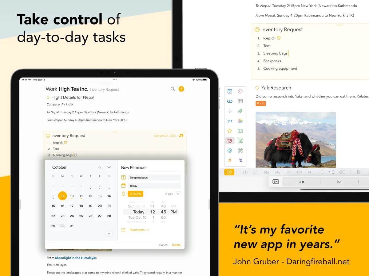 Agenda — iPad screenshots 4