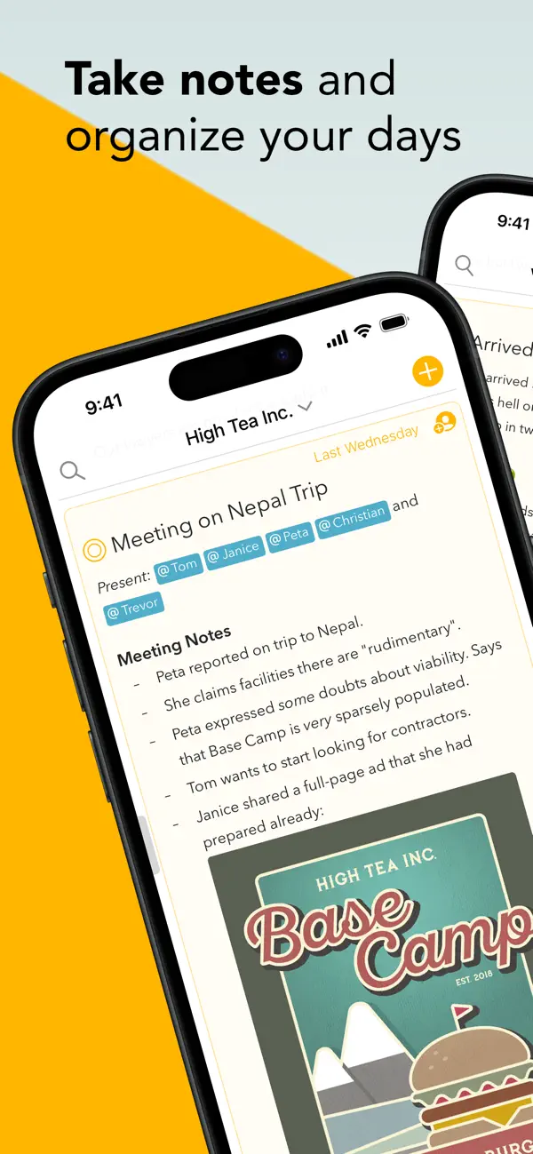 Agenda — iPhone screenshots 1