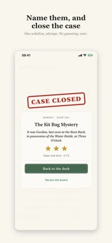 Alibi: Daily Mystery Puzzles — iPhone スクリーンショット 1