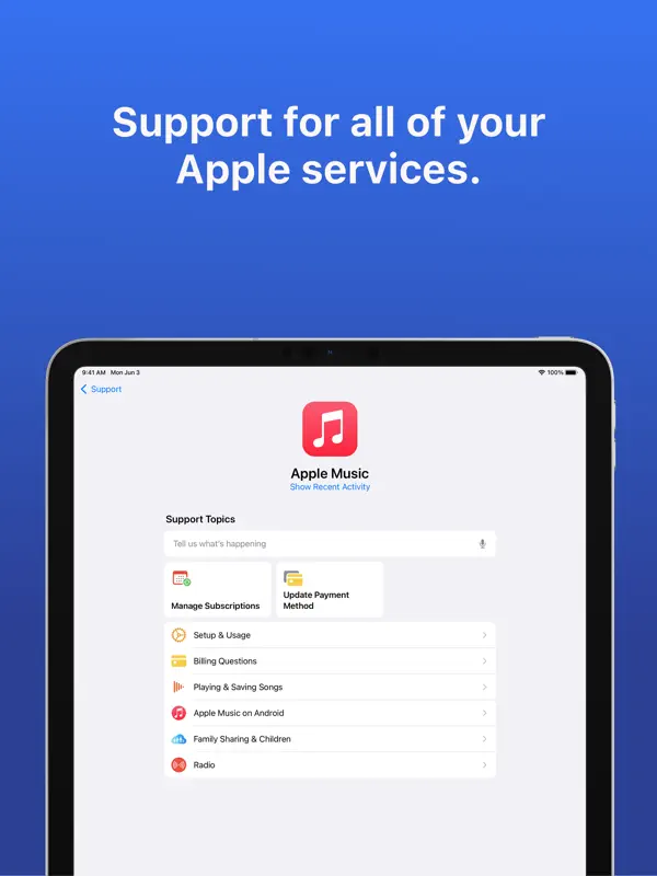 Apple Support — iPad screenshots 4