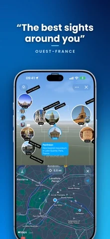 Around Us: Travel guide & maps — iPhone 스크린샷 1