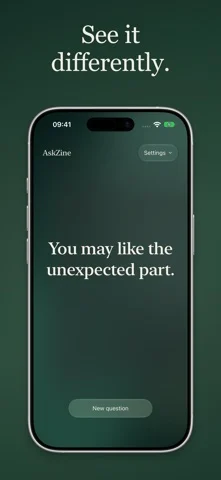 AskZine — iPhone screenshots 2