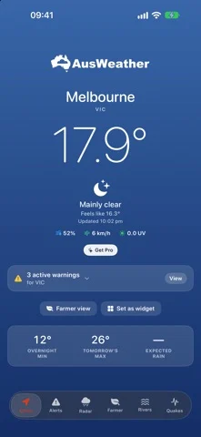 AusWeather AU — iPhone screenshots 1