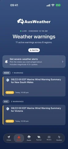 AusWeather AU — iPhone screenshots 2