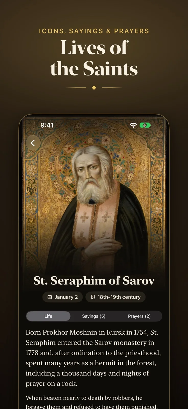 Axios! Orthodox Saints — iPhone screenshots 2