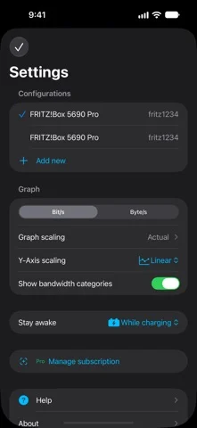 Bandwidth Monitor — iPhone screenshots 2