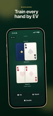 BlackJackal: Blackjack Trainer — iPhone screenshots 1