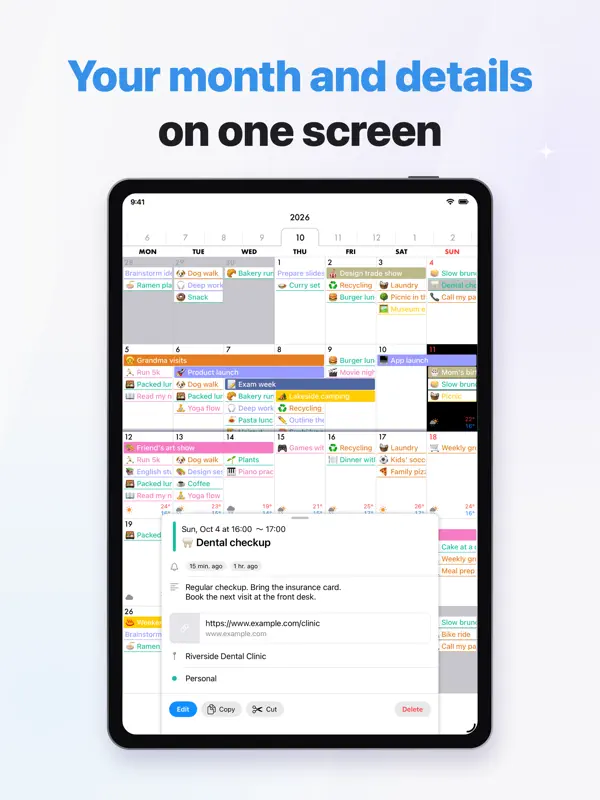 CalCal — iPad screenshots 3