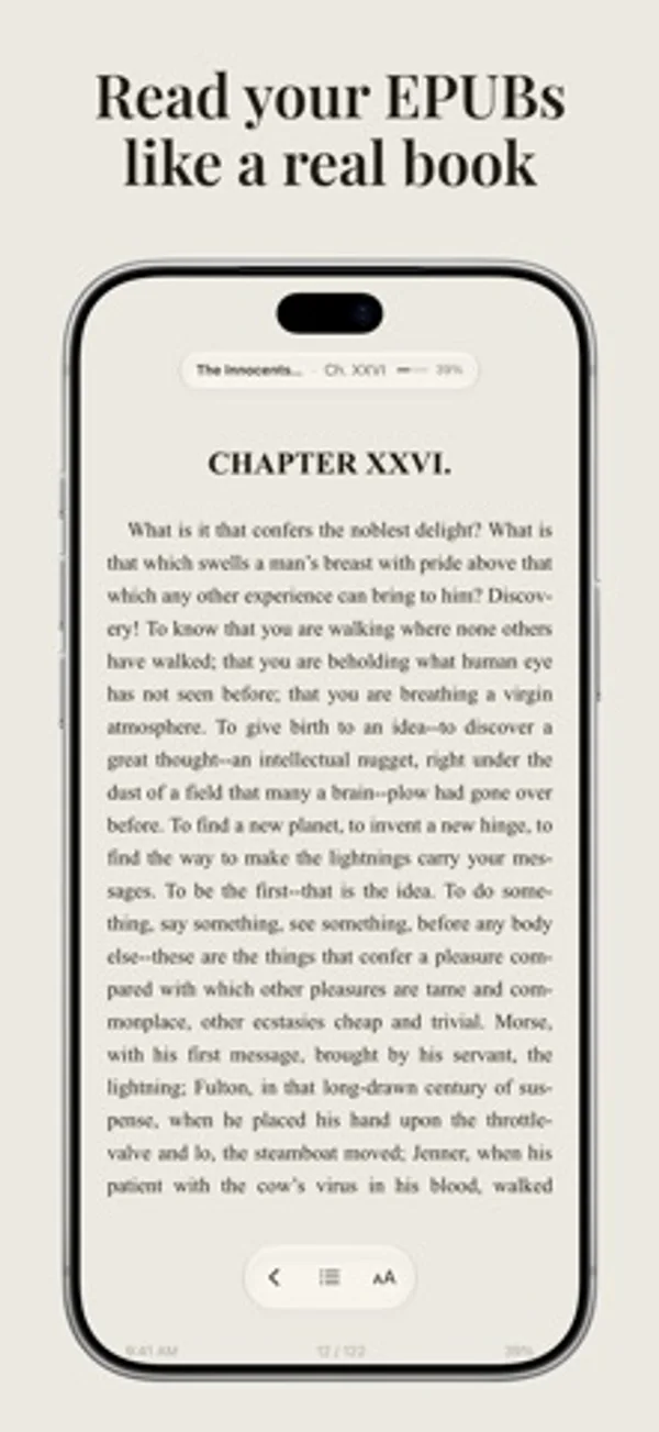 CalibReader: EPUB & PDF Reader — iPhone screenshots 1