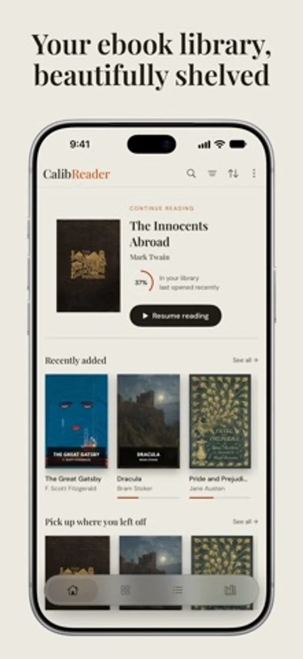 CalibReader: EPUB & PDF Reader — iPhone screenshots 2