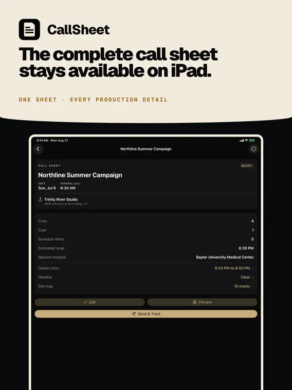 CallSheet: Crew Calls — iPad screenshots 7