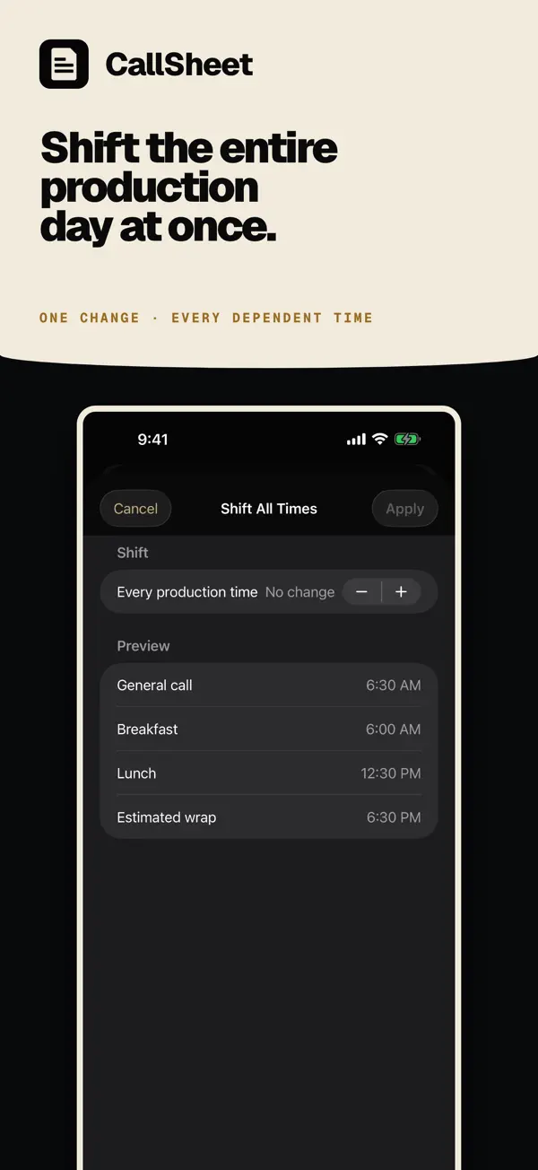 CallSheet: Crew Calls — iPhone screenshots 8