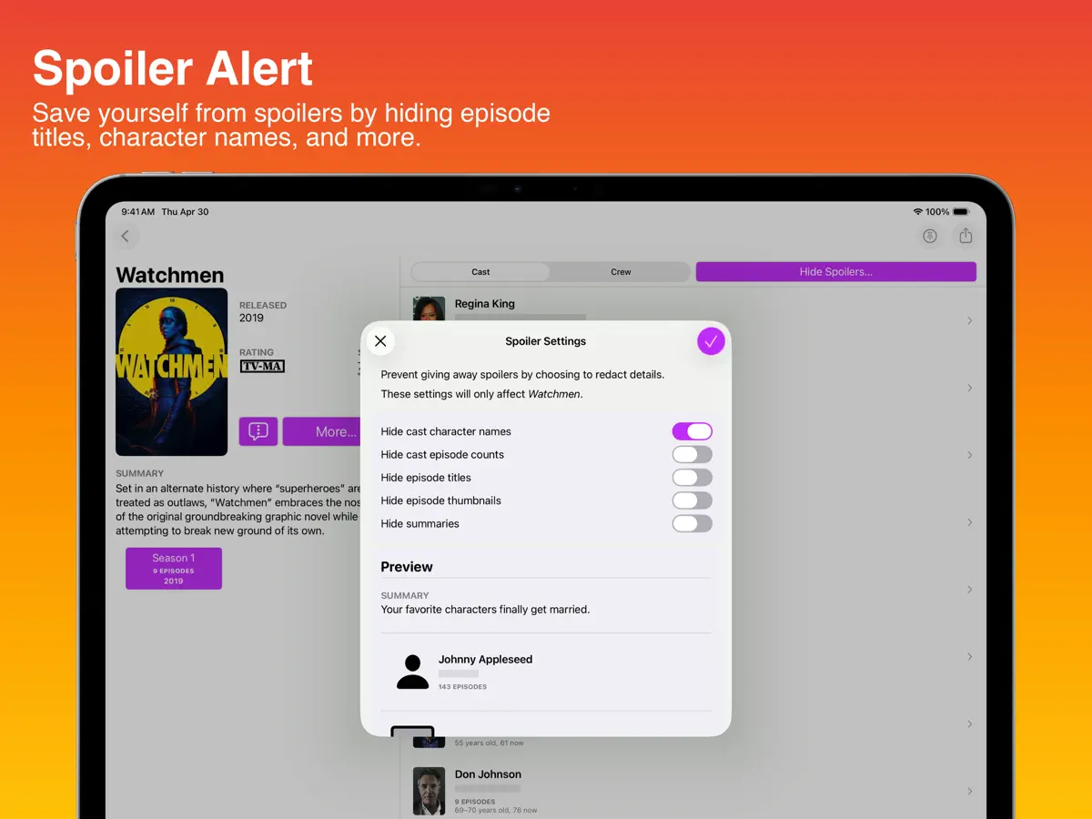 Callsheet: Find Cast & Crew — iPad screenshots 3