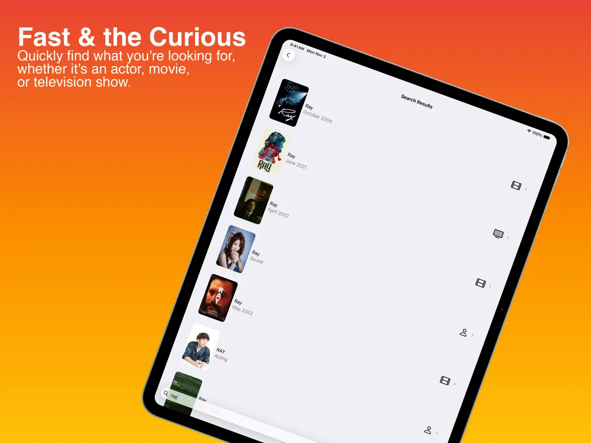 Callsheet: Find Cast & Crew — iPad screenshots 5