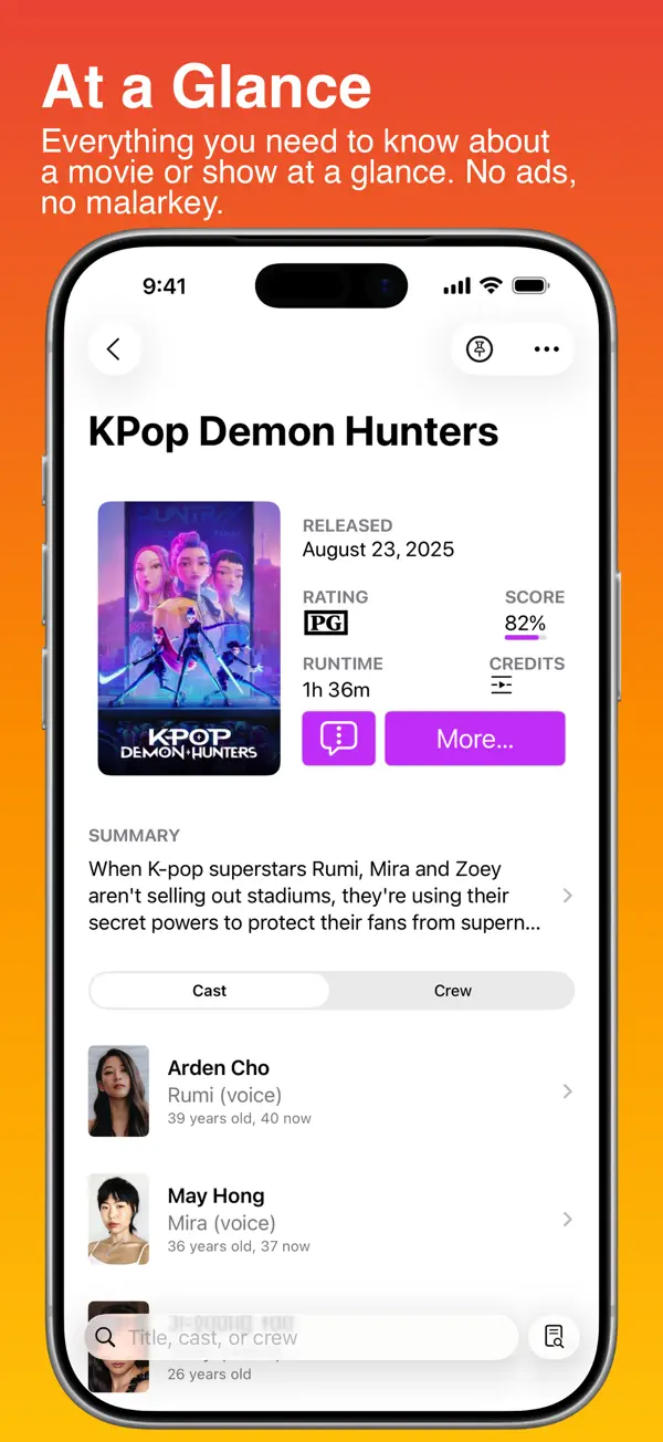 Callsheet: Find Cast & Crew — iPhone screenshots 2
