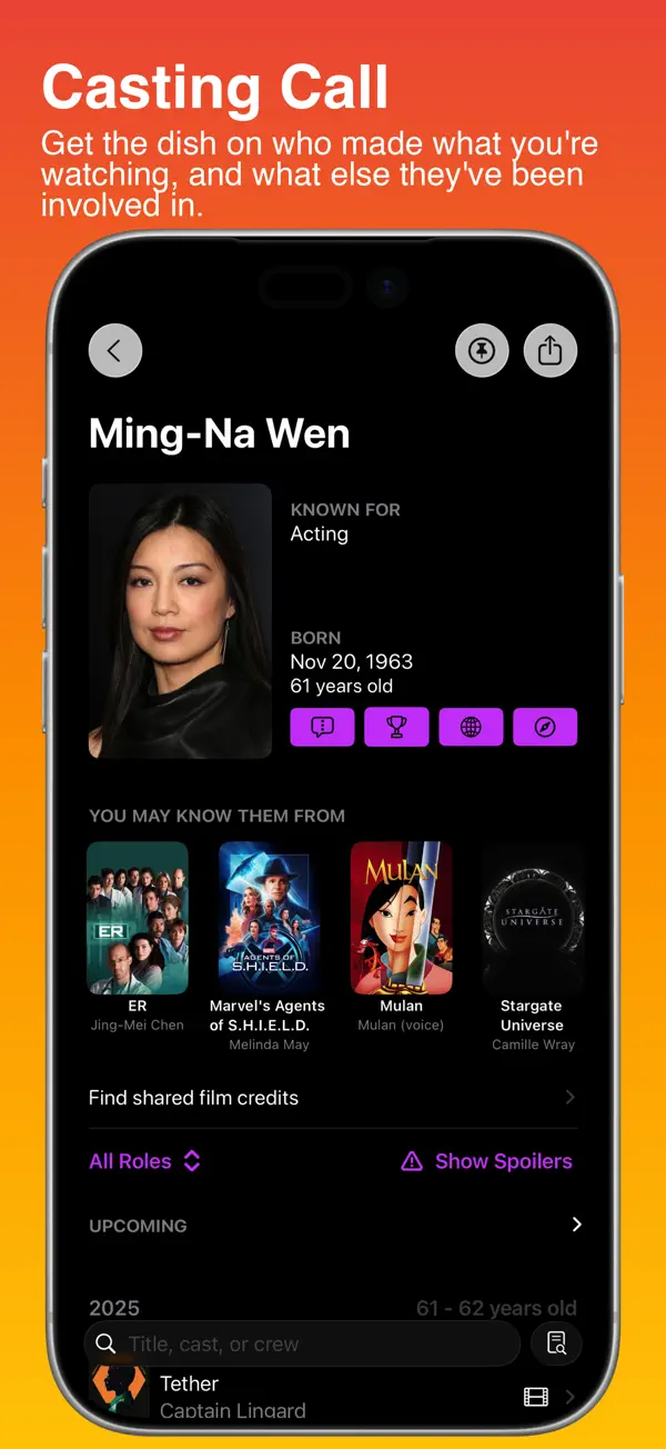 Callsheet: Find Cast & Crew — iPhone screenshots 4