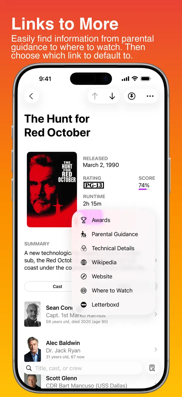 Callsheet: Find Cast & Crew — iPhone screenshots 6