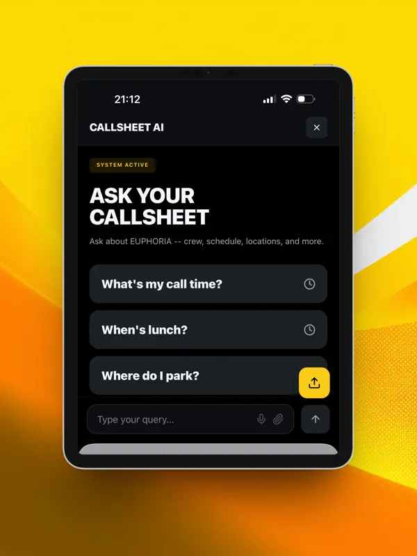 Callsheet Pro — iPad スクリーンショット 3