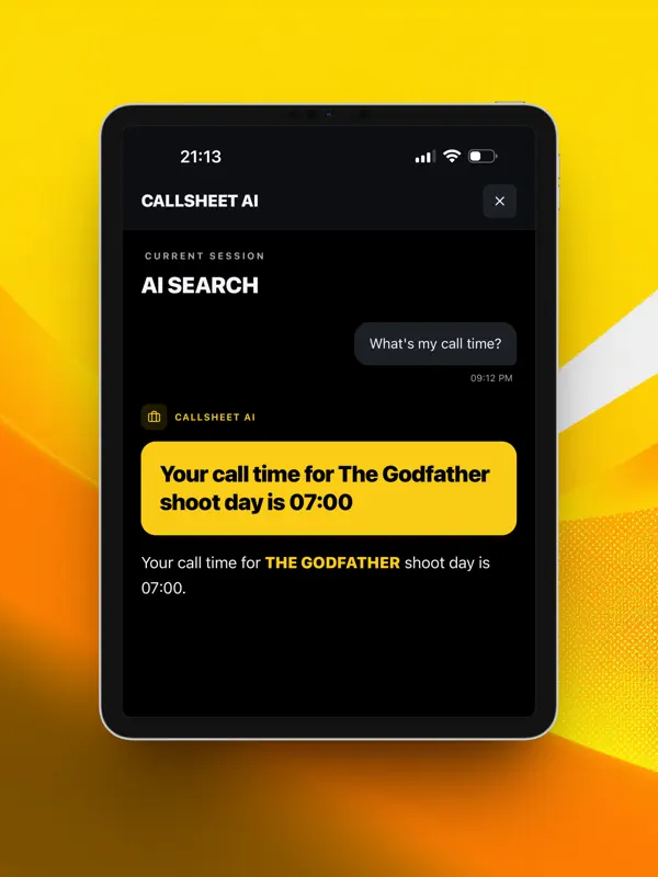 Callsheet Pro — iPad スクリーンショット 5
