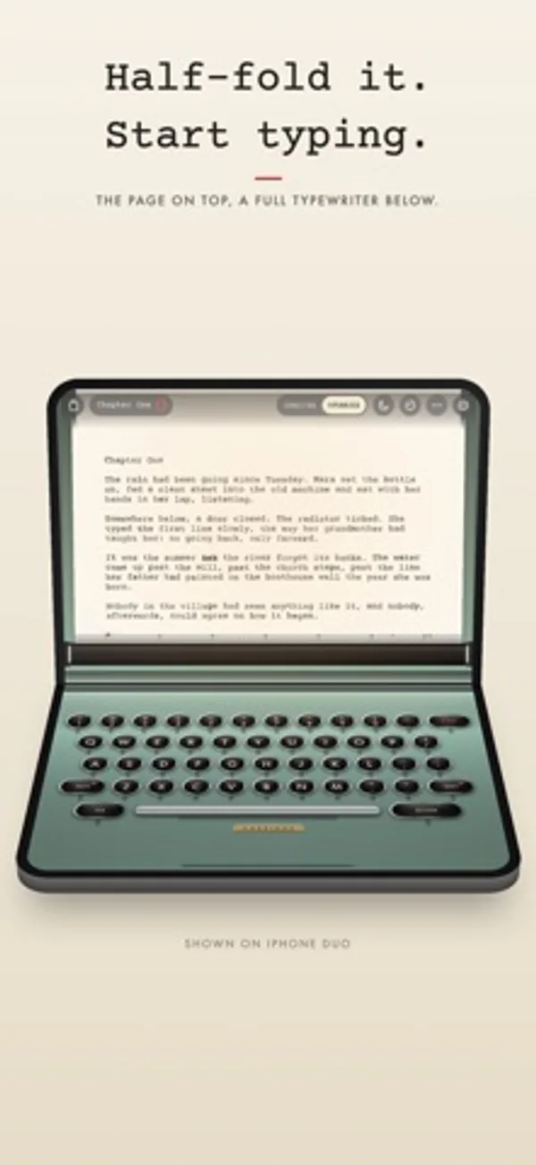 Carriage: Typewriter — iPhone screenshots 1