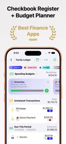 Checkbook - Bills to Budget — iPhone screenshots 1