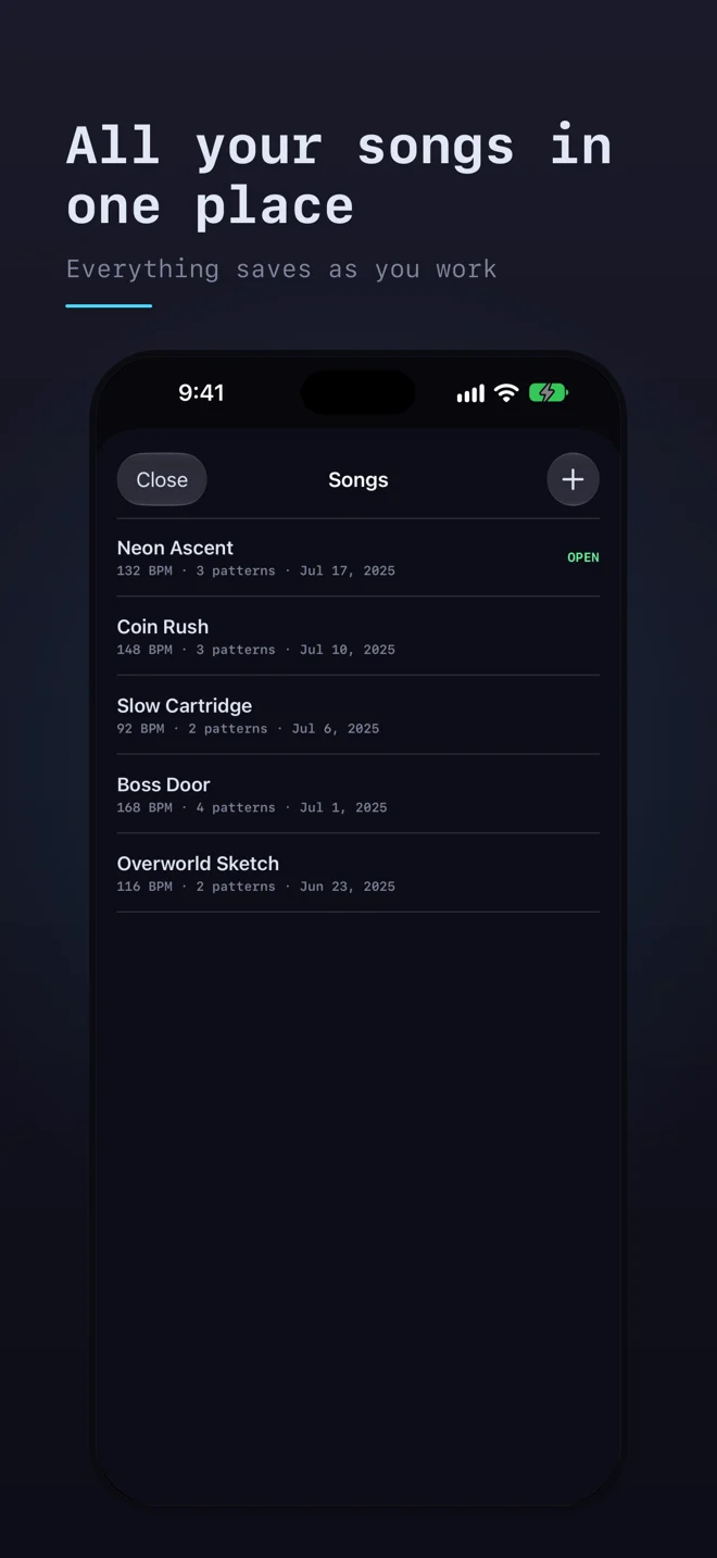 Chiptune — iPhone screenshots 6