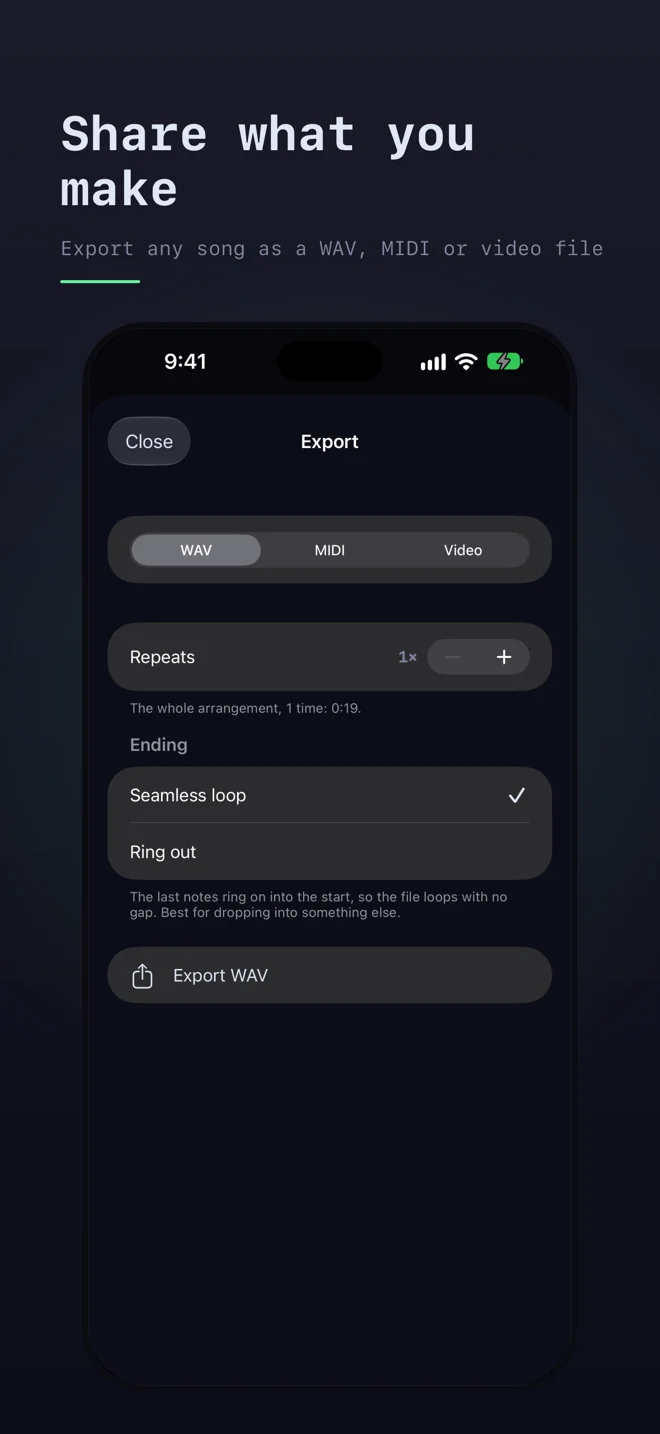 Chiptune — iPhone screenshots 5