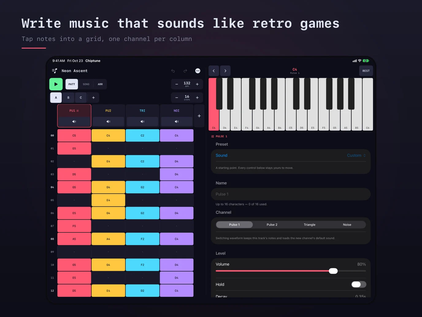 Chiptune — iPad screenshots 1