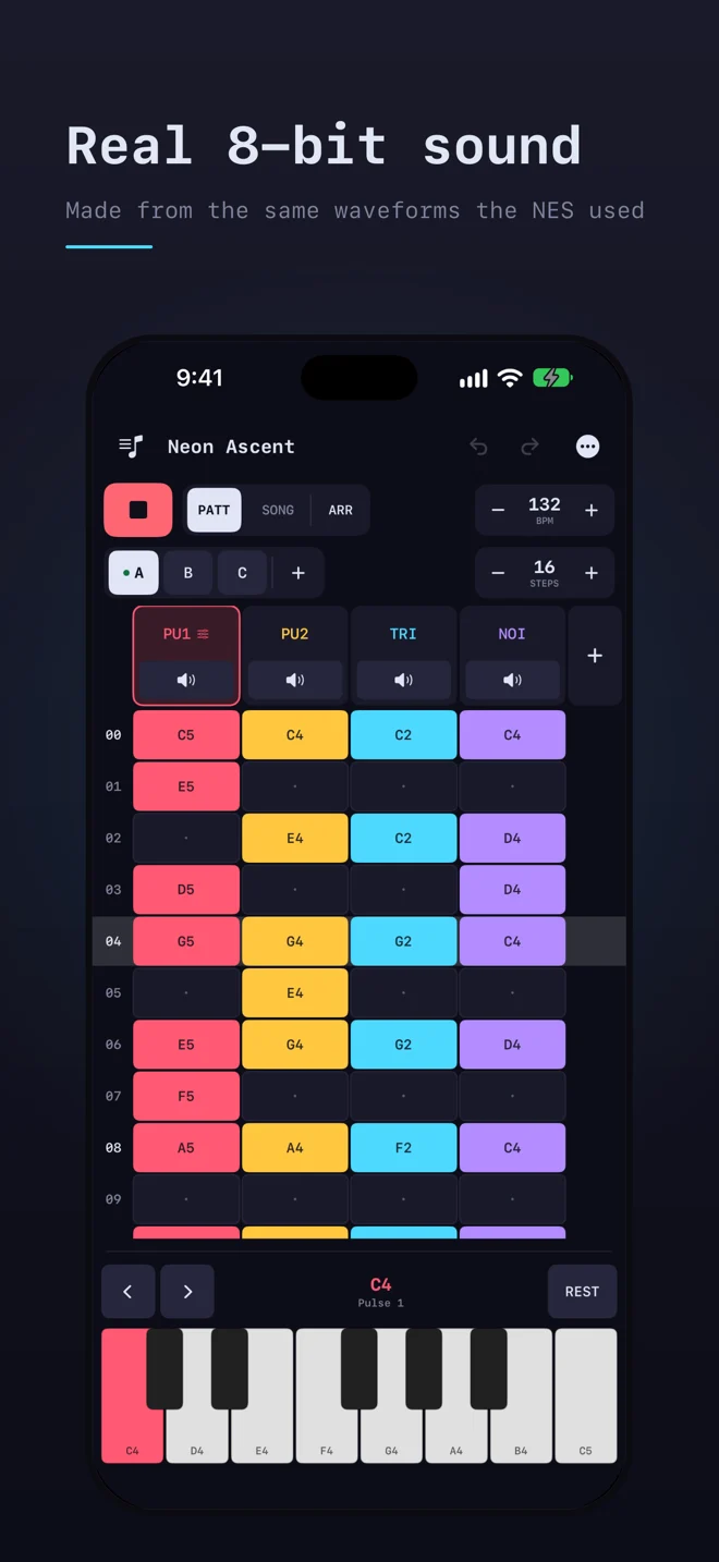 Chiptune — iPhone screenshots 2