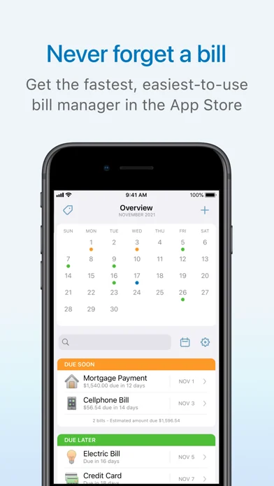 Chronicle - Bill Organizer — iPhone 스크린샷 1