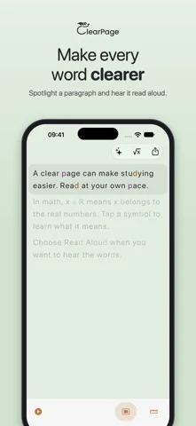 ClearPage: Dyslexia Reader — iPhone screenshots 2