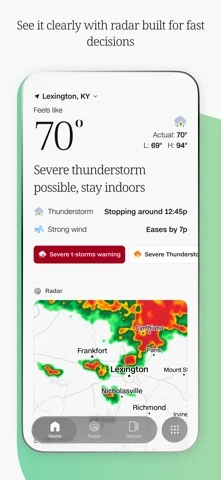 CNN Weather: Radar & Analysis — iPhone 스크린샷 1