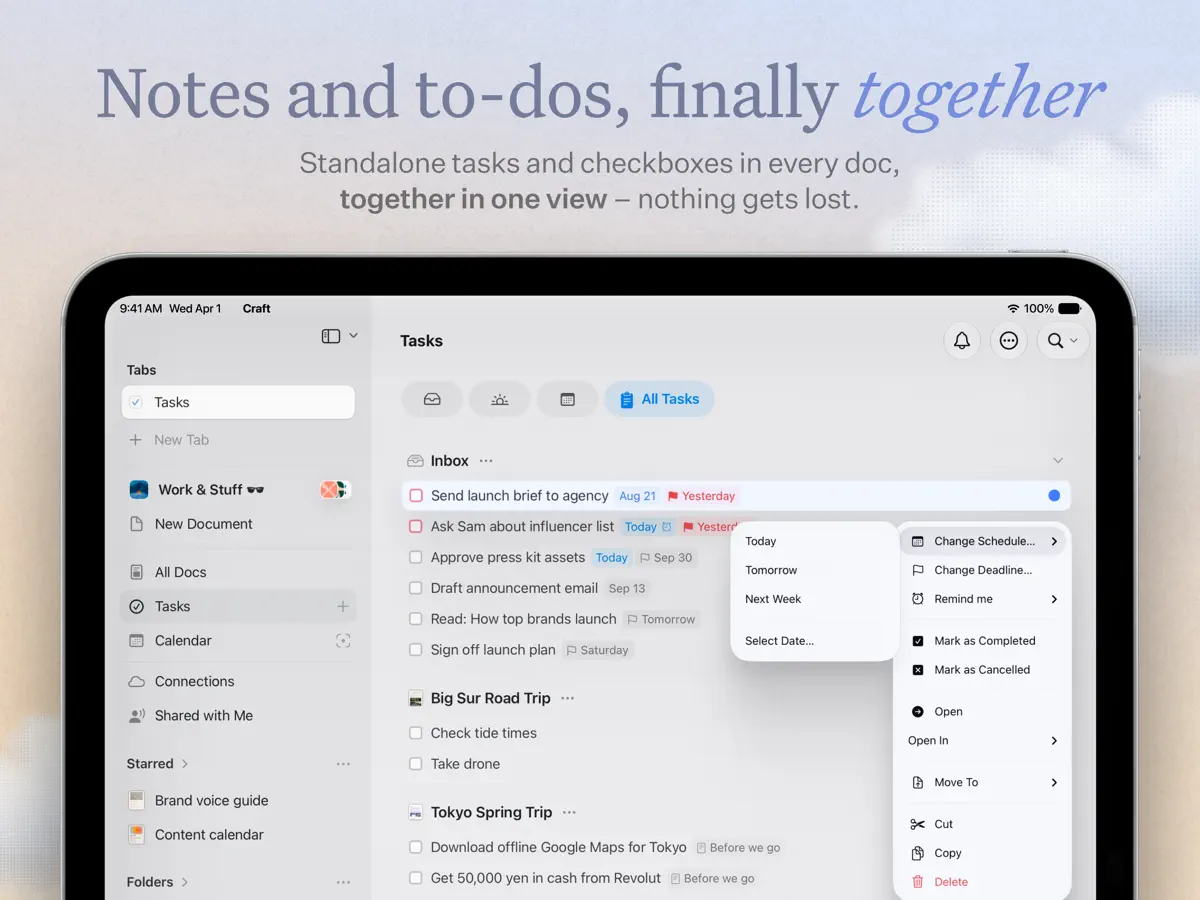 Craft — iPad screenshots 3