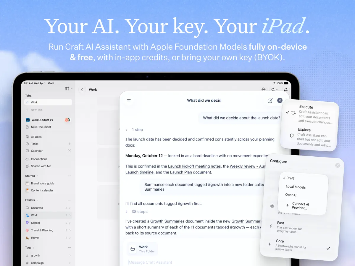 Craft — iPad screenshots 8