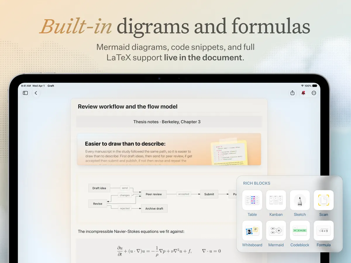 Craft — iPad screenshots 9