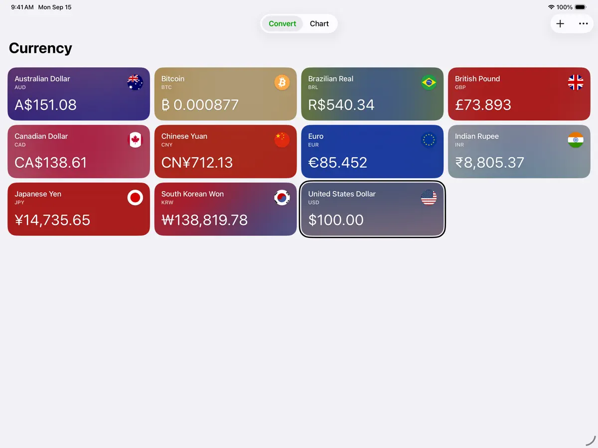 Currency — iPad screenshots 1
