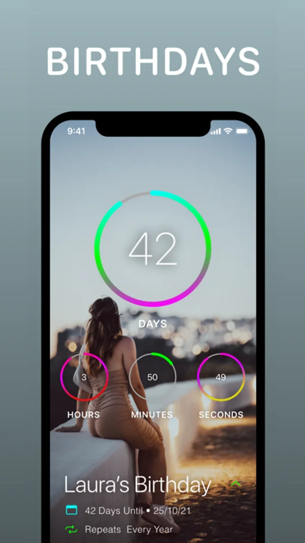 DayCount — iPhone screenshots 1