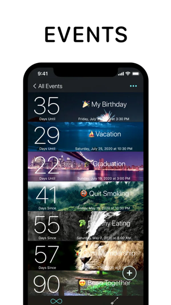 DayCount — iPhone screenshots 2