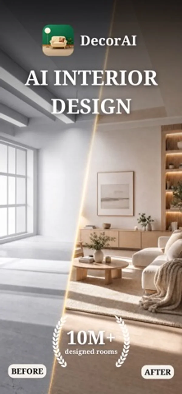 DecorAI: AI Interior Design — iPhone screenshots 1