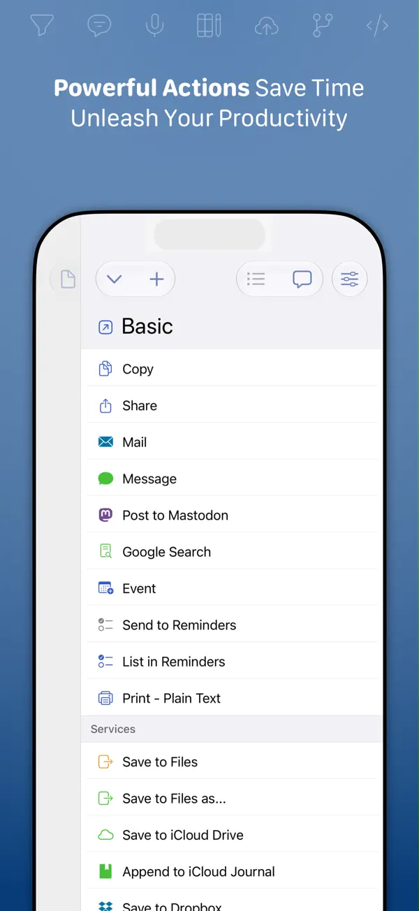 Drafts — iPhone screenshots 3