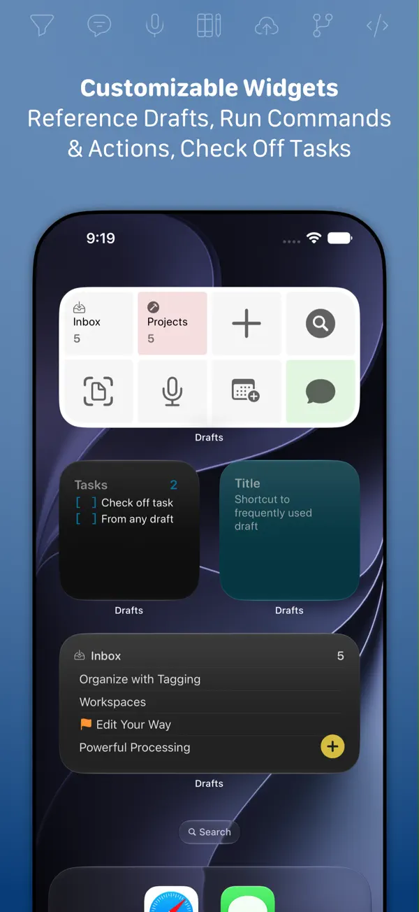 Drafts — iPhone スクリーンショット 5