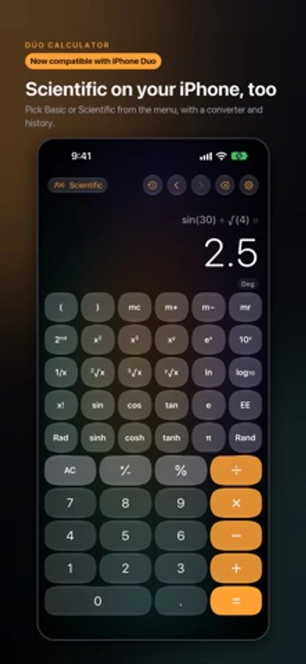Dúo Calculator — iPhone screenshots 1