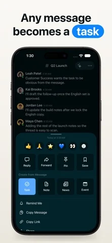 FabricLoop: Chat+Tasks+Docs+AI — iPhone スクリーンショット 2