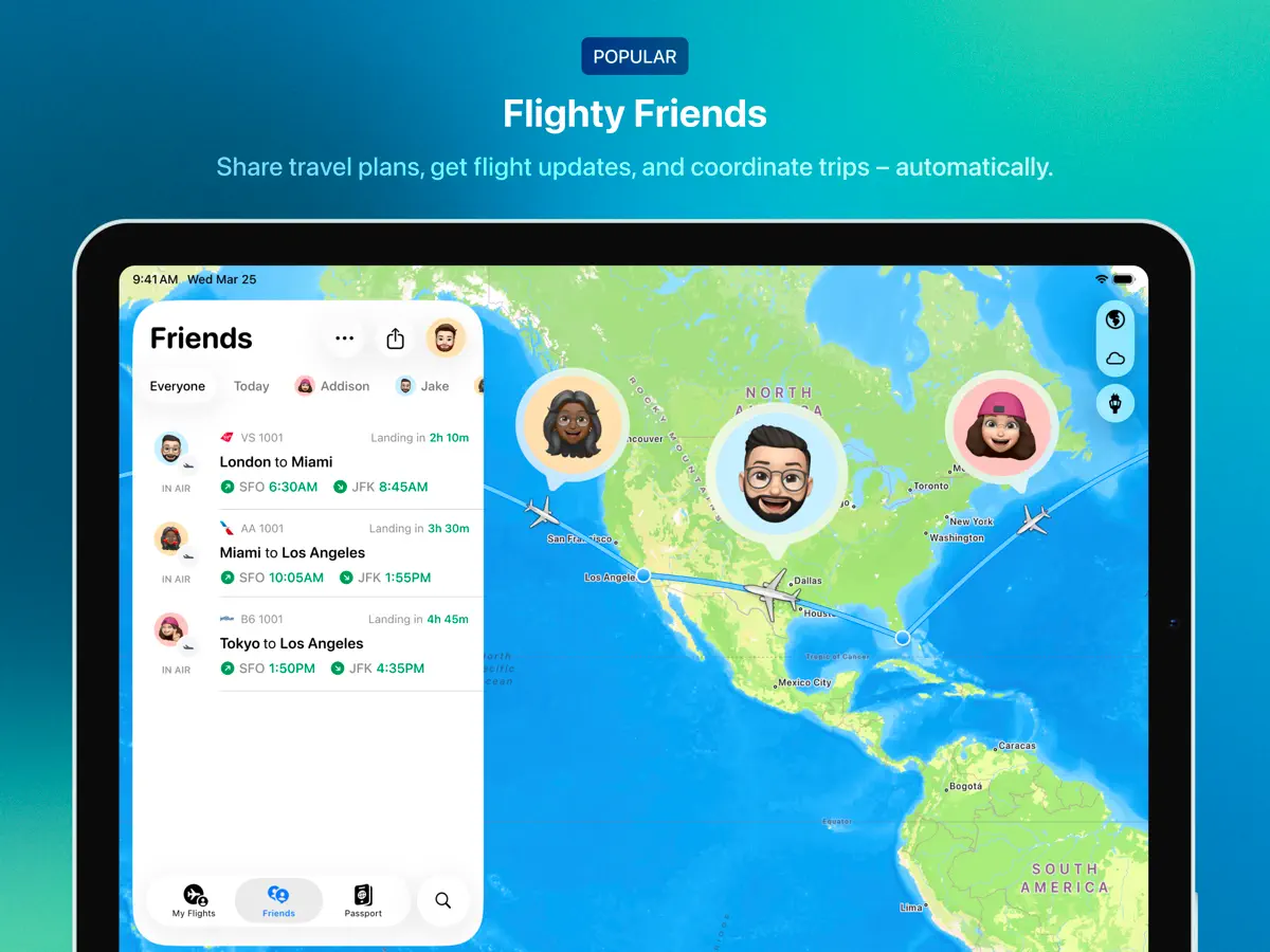 Flighty — iPad スクリーンショット 5