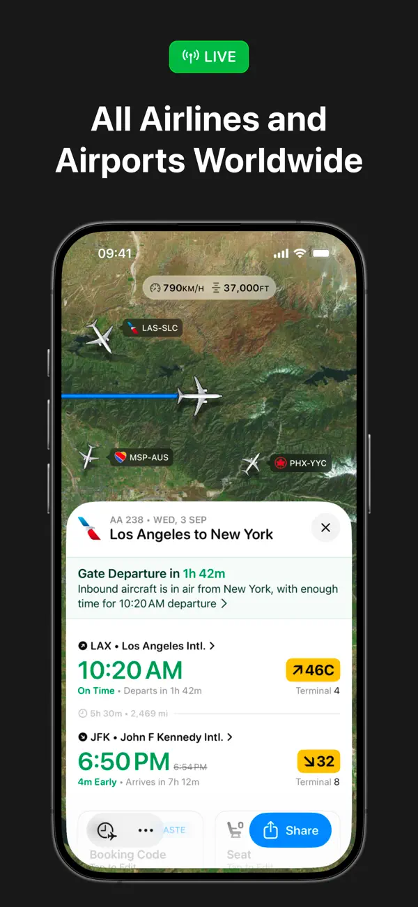 Flighty — iPhone スクリーンショット 8