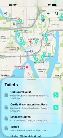 Flush Toilet Finder & Map — iPhone screenshots 1