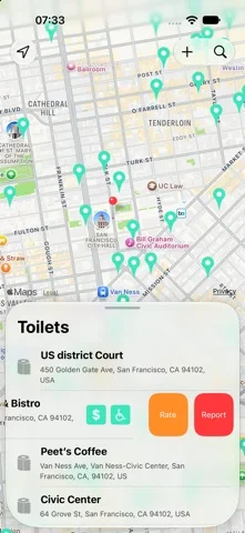 Flush Toilet Finder Pro — iPhone screenshots 2