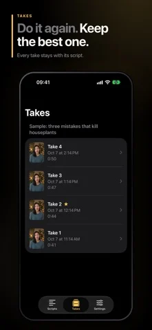 Fold Cue: Voice Teleprompter — iPhone screenshots 2