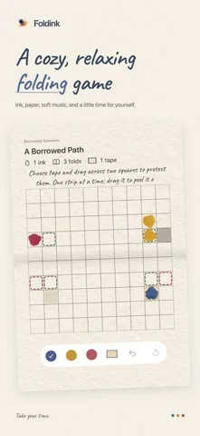 Foldink: Cozy Paper Puzzles — iPhone screenshots 1
